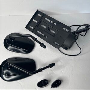 Black Motorcycle Mirrors Harley Davidson